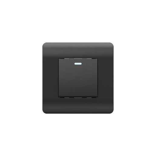 Изображение Переключатель 1-кл. NEW3-E 10А с подсветкой черн. CHINT 431470