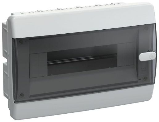 Изображение Корпус пластиковый ЩРВ-П-12 IP41 черн. прозр. дверь UNION Compact IEK UIC-KP12-V-12-41-K01