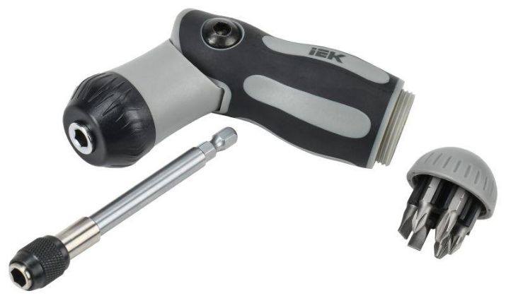 Изображение Отвертка реверсивная 2-поз. с набором бит Т2 7шт ARMA2L 5 IEK A2L5-SC41-T2-N1-07