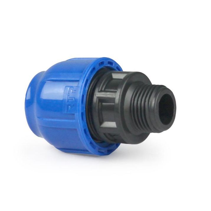 Изображение Муфта компрессионная наружн. резьба PN16 d25х3/4дюйм для ПЭ труб RTP 11504