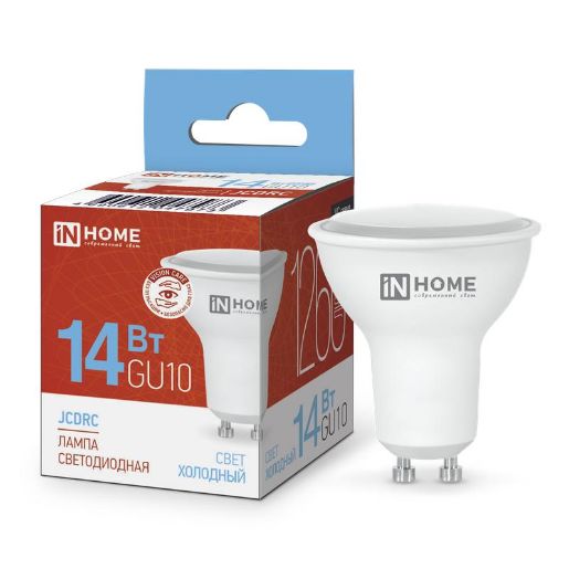 Изображение Лампа светодиодная LED-JCDRC-VC 14Вт 230В GU10 6500К 1260лм IN HOME 4690612047973