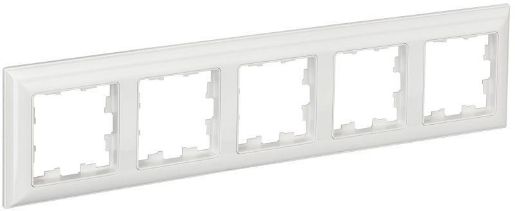 Изображение Рамка 5-м BRITE РУ-5-Бр бел./бел. IEK BR-M52-12-K01