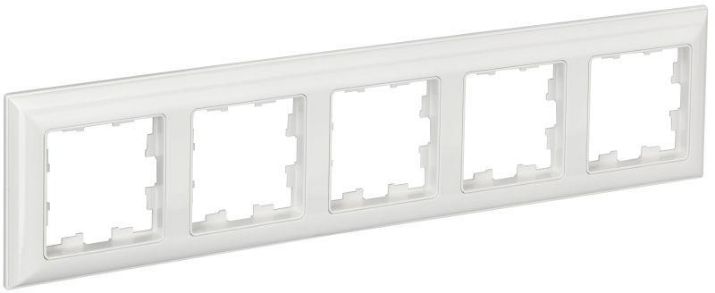 Изображение Рамка 5-м BRITE РУ-5-Бр бел./бел. IEK BR-M52-12-K01