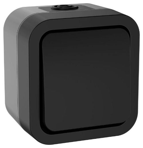 Изображение Выключатель кнопочный 1-кл. ОП TORS 10А IP55 TS110 графит IEK TS-V14-0-10-55-K53