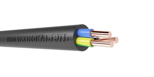 Изображение Кабель ВВГнг(А)-LSLTx 3х4 ОК (N PE) 0.66кВ (м) Технокабель 00-00148412