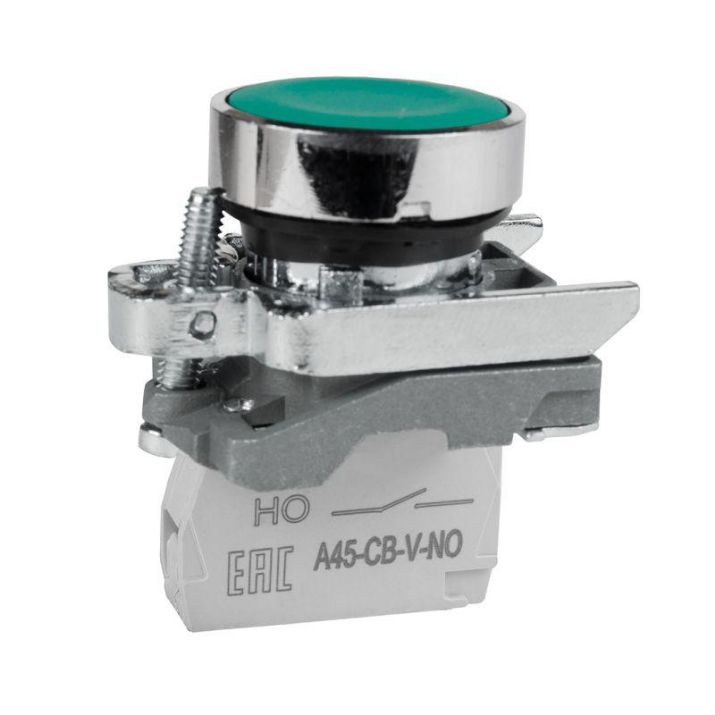 Изображение Кнопка OptiSignal D22 C4-P-310 зел. металл 1НО XB4BA31 КЭАЗ 332167