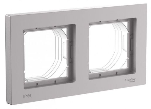 Изображение Рамка 2-пост. AtlasDesign Aqua IP44 алюм. SE ATN440302