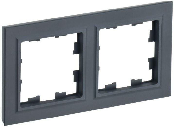Изображение Рамка 2-м BRITE РУ-2-БрГ графит IEK BR-M22-K53