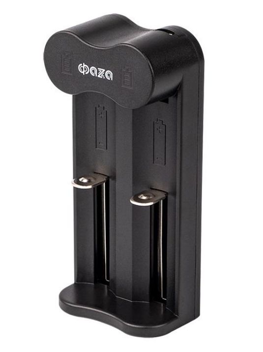 Изображение Устройство зарядное L-71USB 2х500мА Li-ion (16340/17650/18650/26650/20700 и др.) 4.2В DC USB-MicroUSB в компл. ФАZА 5032385