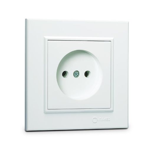 Изображение Розетка б/з (Керамика) СП Karea 16А IP20 бел. Makel 56001002