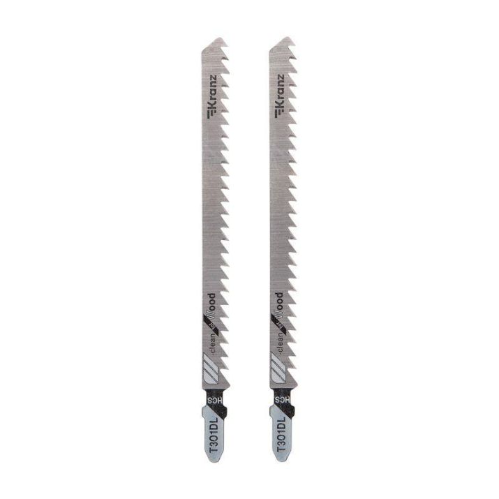 Изображение Пилка для электролобзика по дереву T301DL 132мм 6 зубьев на дюйм 6-85мм (уп.2шт) Kranz KR-92-0314