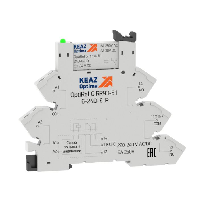 Изображение Модуль релейный OptiRel G RM38-61-24U-6-P-CO КЭАЗ 280992
