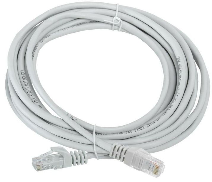 Изображение Патч-корд кат.5E UTP 5м сер. GENERICA PC01-C5EU-5M-G