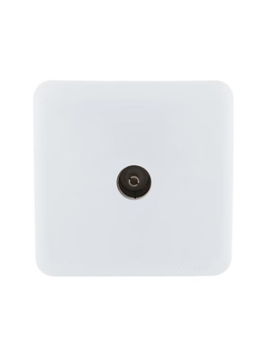Изображение Розетка телевизионная проходная TV 1-м ОП Viola бел. LEZARD 751-0200-129