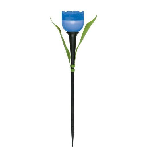 Изображение Светильник садовый USL-C-454/PT305 "Синий тюльпан" BLUE TULIP IP44 солнечная батарея Uniel UL-00004279