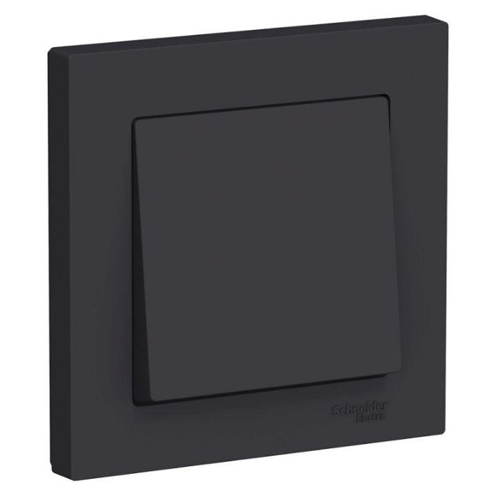 Изображение Выключатель 1-кл. СП AtlasDesign 10А IP20 (сх. 1) 10AX в сборе карбон SE ATN001012