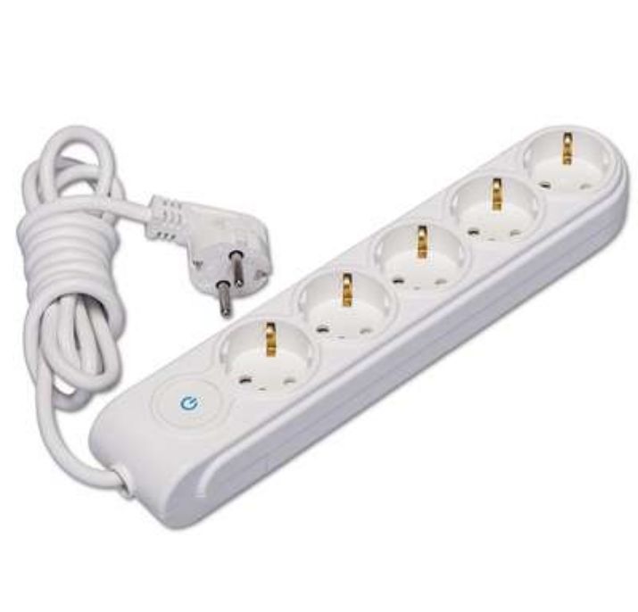 Изображение Удлинитель 5х5м с заземл. 16А IP20 с выкл. защ. шторки Makel N5310063