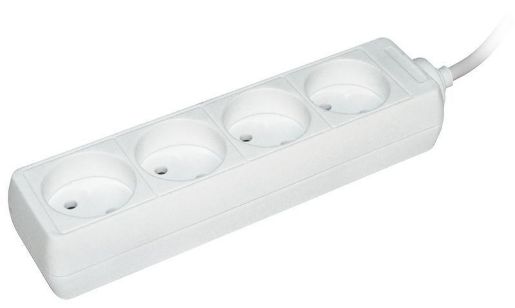 Изображение Удлинитель 4х1.5м без заземл. 10А IP20 У4 2P 250В 2х0.75 IEK WYP10-06-04-01-N