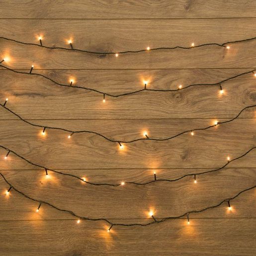 Изображение Гирлянда светодиодная "Твинкл Лайт" 15м 120LED тепл. бел. 6.9Вт 220-240В IP20 с контроллером 8 режимов провод ПВХ темн. зел. Neon-Night 303-056