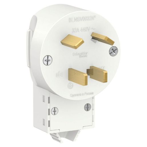 Изображение Вилка силовая СП Blanca 3P+E 32А 400В бел. SE BLNSV003241