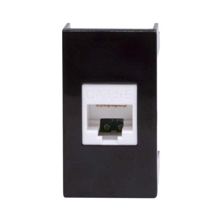 Изображение Розетка компьютерная 1-м 1мод. Viva RJ45 кат.5E черн. DKC 45238