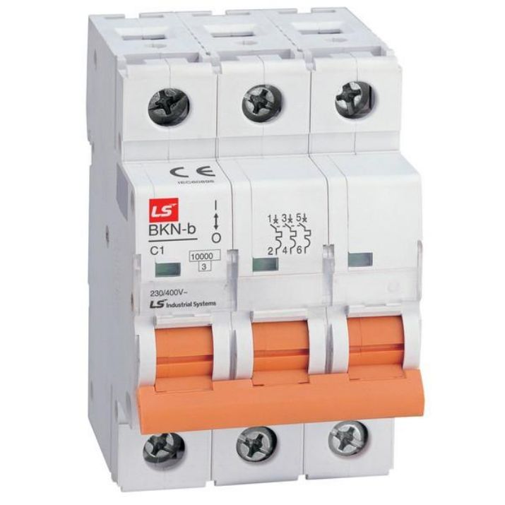 Изображение Выключатель автоматический модульный 3п D 25А 10кА BKN-b LS Electric 061302358B