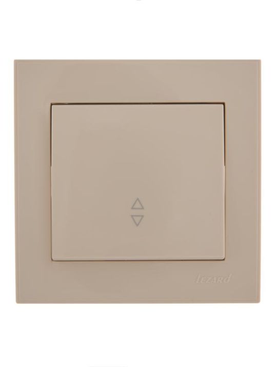 Изображение Переключатель проходной 1-кл. СП Rain IP20 крем. LEZARD 703-0303-105