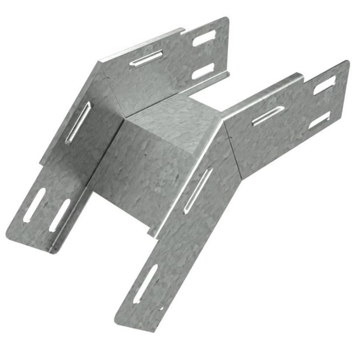 Изображение Угол для лотка вертикальный внешний 45град. 100х80 сталь 1мм VL45-80-100 КМ LO0292