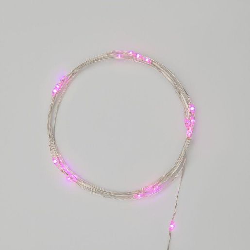 Изображение Гирлянда светодиодная "Роса" 2м 20LED роз. 2Вт 4.5В IP20 провод прозр. Neon-Night 303-007