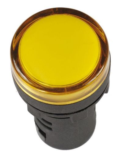Изображение Лампа светосигнальная AD16DS d16мм 230В AC желт. IEK BLS10-ADDS-230-K05-16