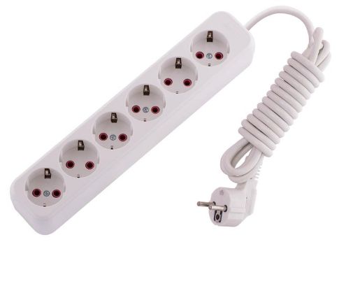 Изображение Удлинитель 6х3м с заземл. 16А IP20 Lila LEZARD 720-0603-601