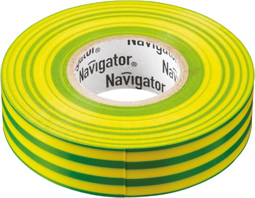 Изображение Изолента ПВХ 19мм (рул.20м) жел/зел. NIT-A19-20/YG Navigator 71115