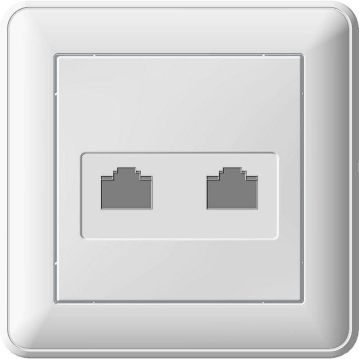 Изображение Розетка телефонная 2-м СП W59 RJ11 1А бел. SchE RSI-251TT-18(РСИ-251TT-18)