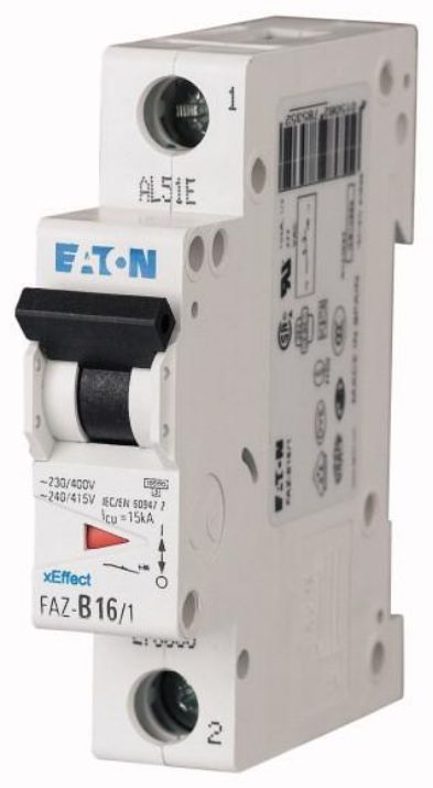 Изображение Выключатель автоматический модульный 1п B 6А 15кА FAZ EATON 278529