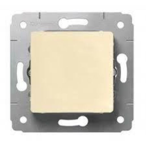 Изображение Выключатель 1-кл. СП Cariva 10А IP20 сл. кость (DIY-упак.) Leg 695900