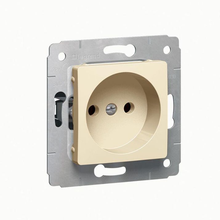 Изображение Розетка 1-м СП Cariva 16А IP20 2P механизм сл. кость (DIY-упак.) Leg 695915